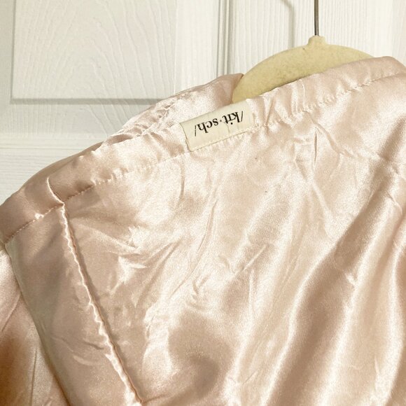 Kitsch Glazey Satin Oversized Hoodie Blush One Size Fits Most - Picture 5 of 10